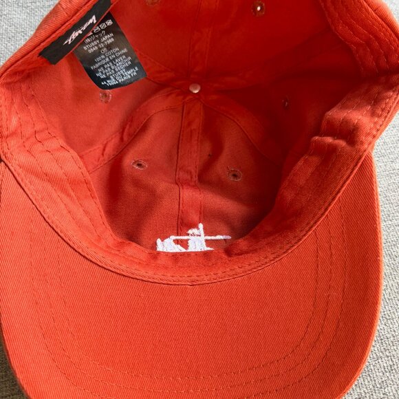 Stussy Cap Hat Orange Low Pro Basic Stock #1311070 One Size Japan - Picture 10 of 11